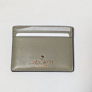 Kate Spade New York Saffiano Leather Slim Card Holder Wallet NWT